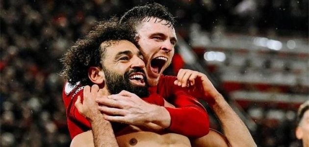 روبرتسون-يوضح-كيف-احتفل-لاعبو-ليفربول-بإنجاز-محمد-صلاح-أمام-مانشستر-يونايتد